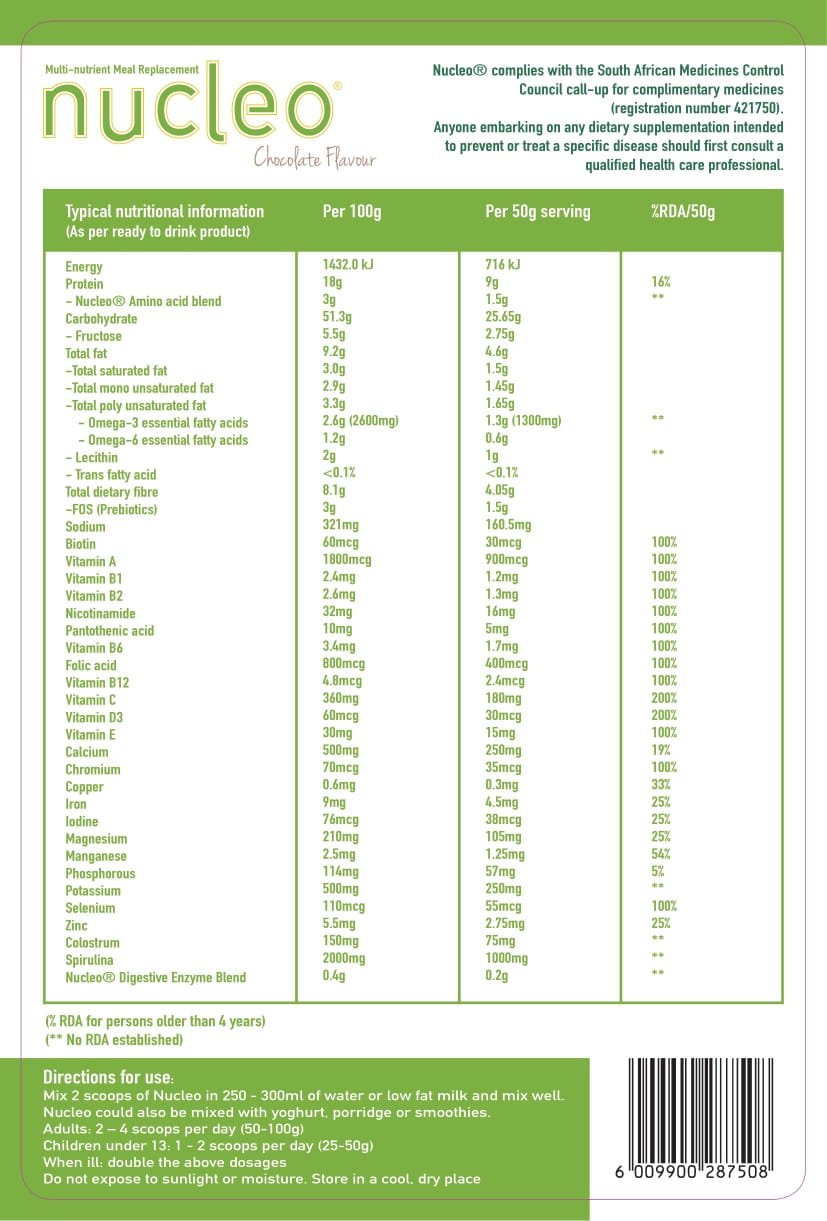 Nucleo - 3 Flavour Bundle (3 X 750g with a R150 discount)