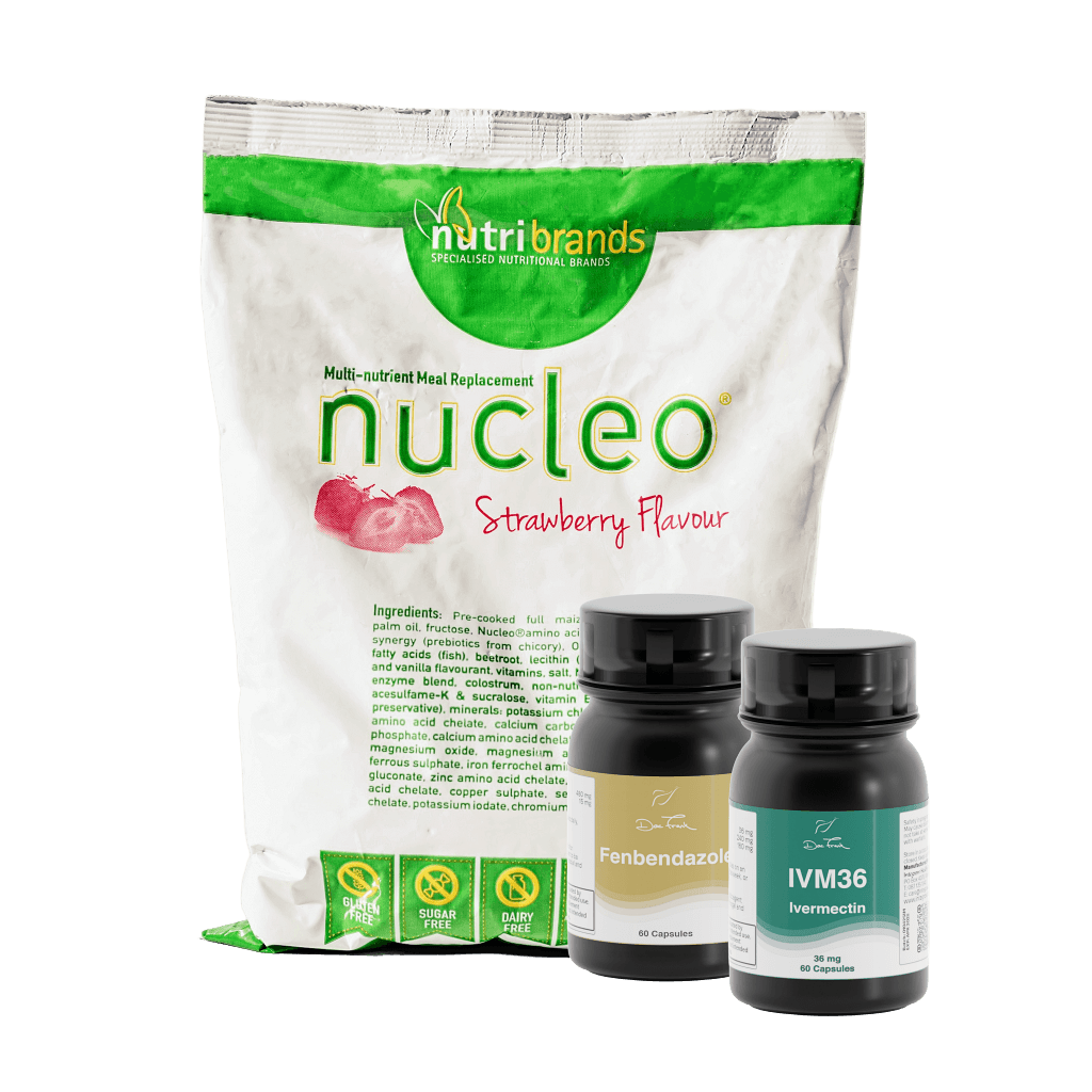 Ivermectin, Fenbendazole (200mg) & Strawberry Nucleo Bundle