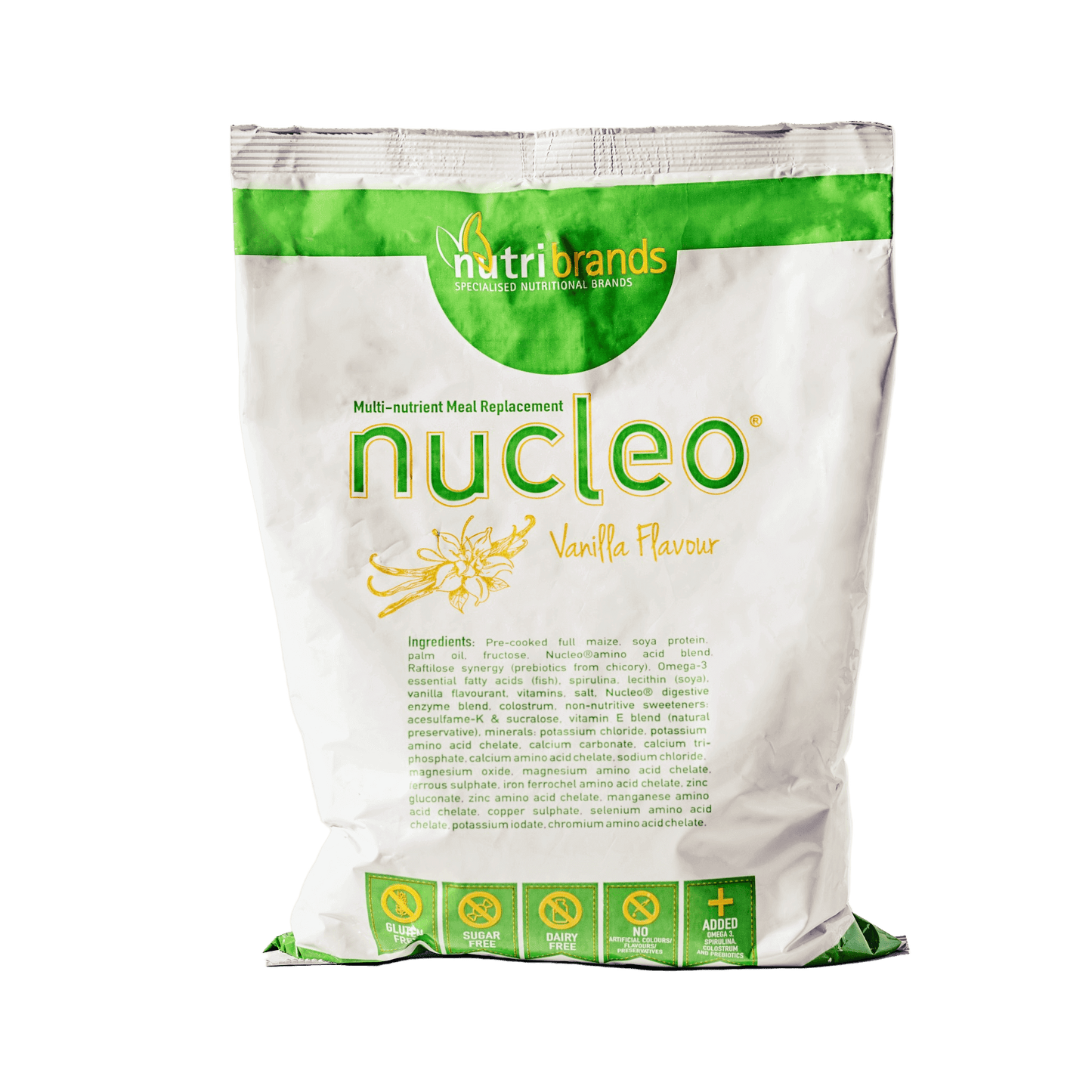 Pack of Nutribrands Nucleo Multi-nutrient Meal Replacement powder, Vanilla Flavour