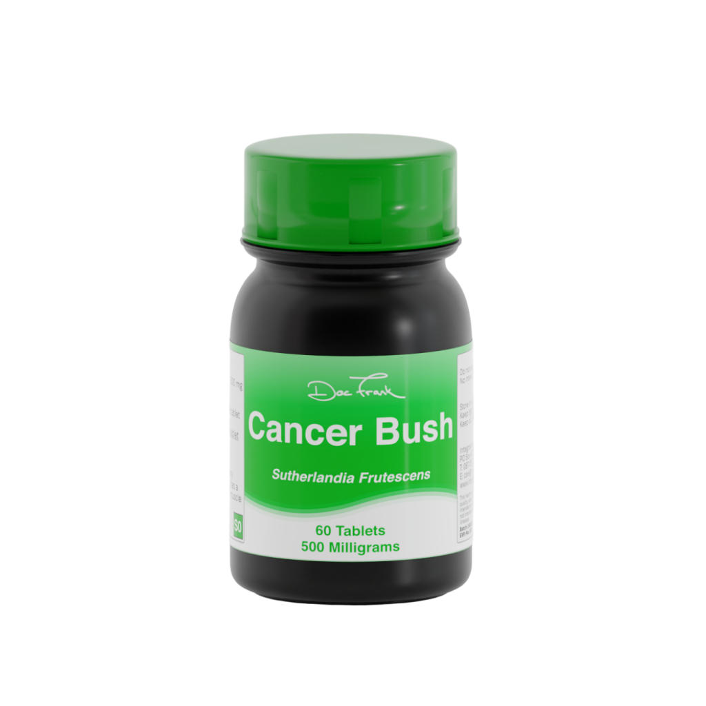 Bottle of 'Cancer Bush' tablets