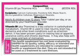 Vitamin B1 Thiamine (100 mg x 90 tablets) – Nutribrands