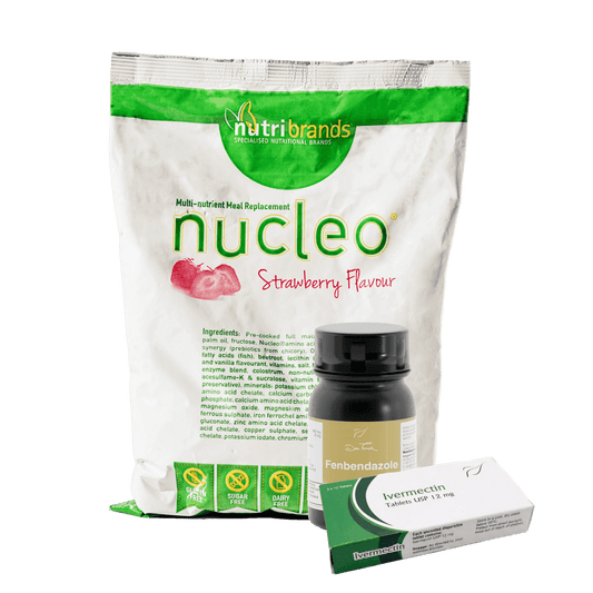 Ivermectin (12mg), Fenbendazole (200mg) & Strawberry Nucleo Bundle