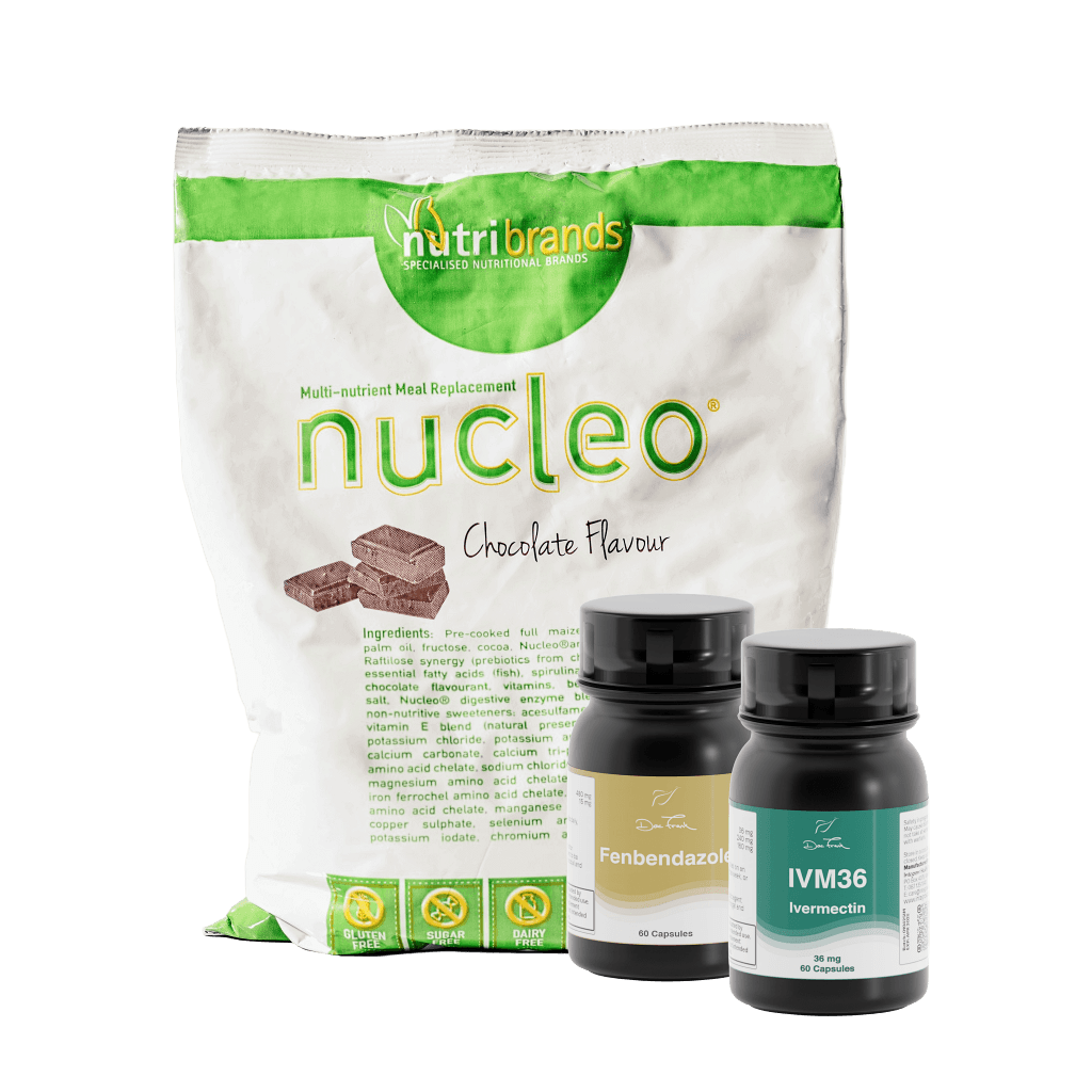 Ivermectin (36mg), Fenbendazole (200mg) & Choc Nucleo Bundle