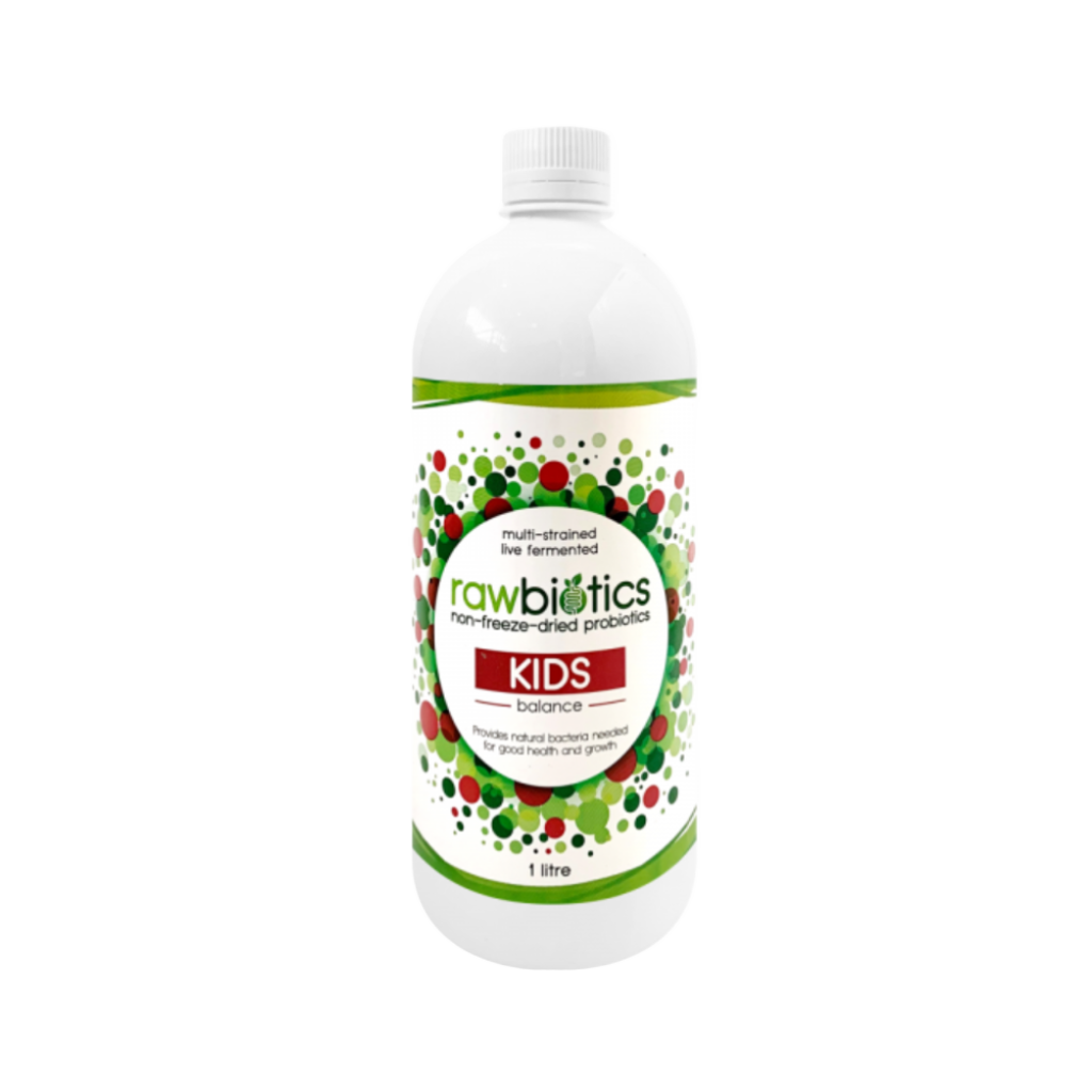 Bottle of Rawbiotics Kids probiotic 
