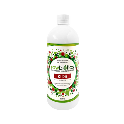 Bottle of Rawbiotics Kids probiotic 