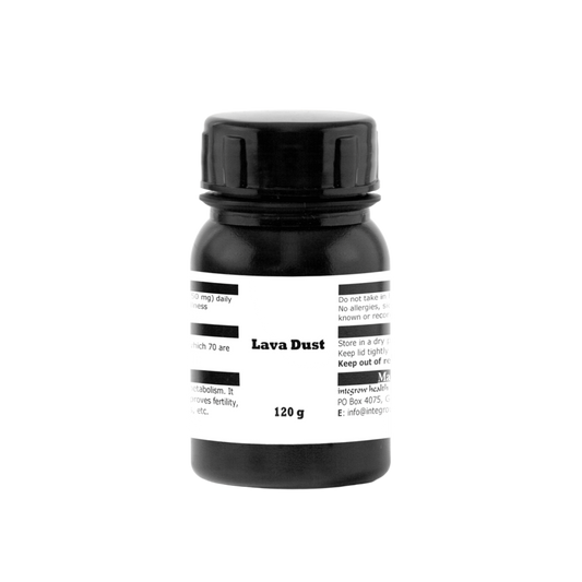 Bottle of Lava Dust capsules