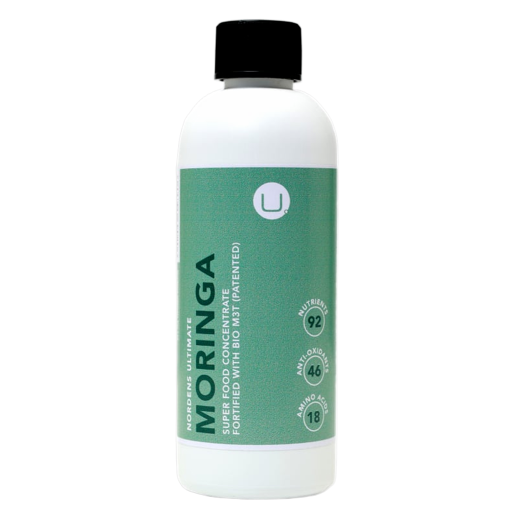Bottle of Moringa supplement