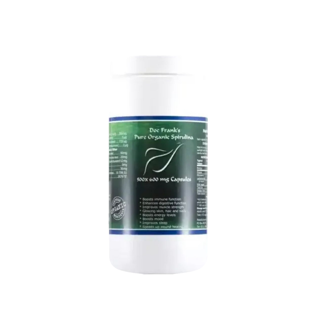 Pure Organic Spirulina (500mg x 500 Capsules @ 0.3 cent per mg)
